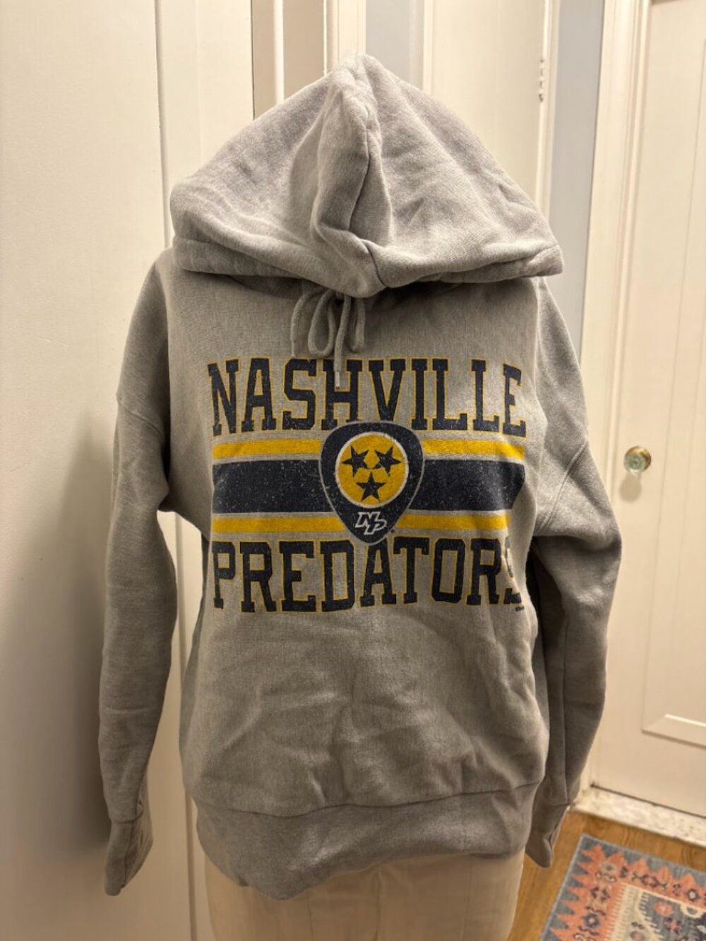 Champion Nashville Predators Hoodie Gray L